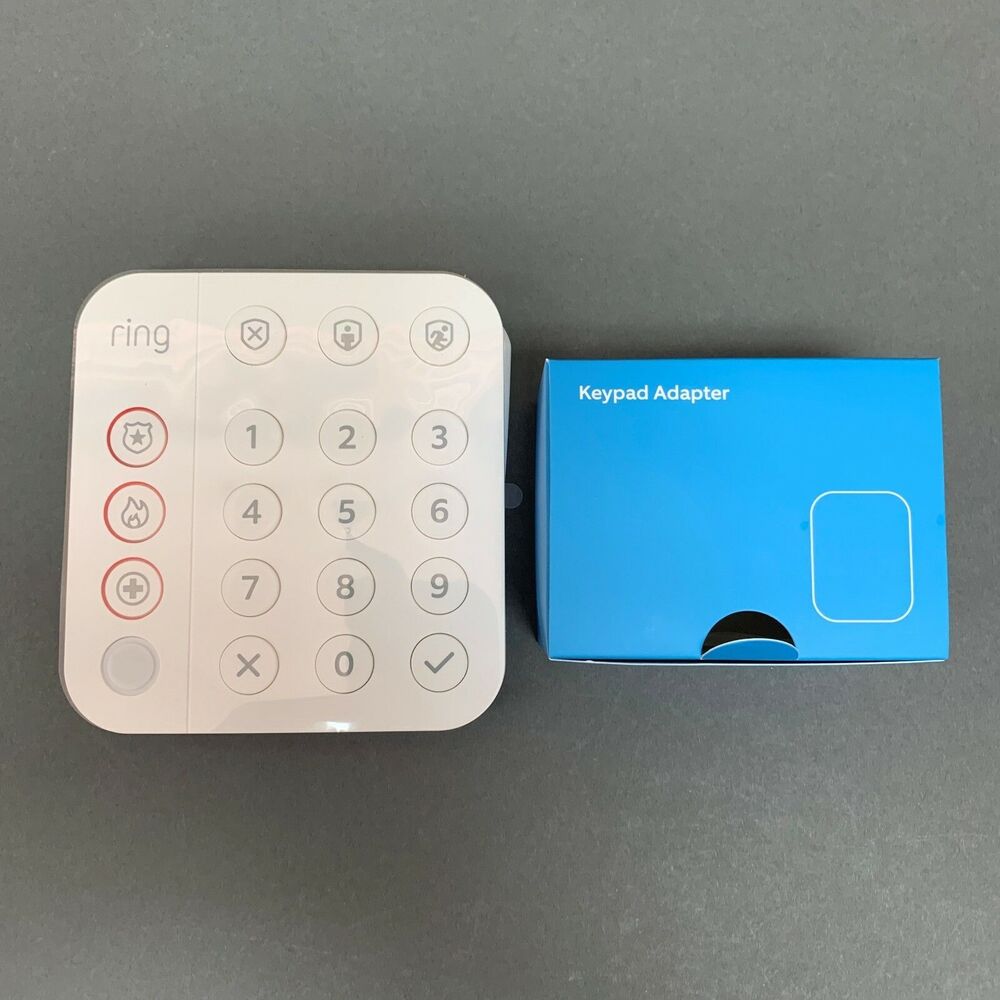Ring Alarm Home Security Keypad & Adapter‎ 2nd Generation White New